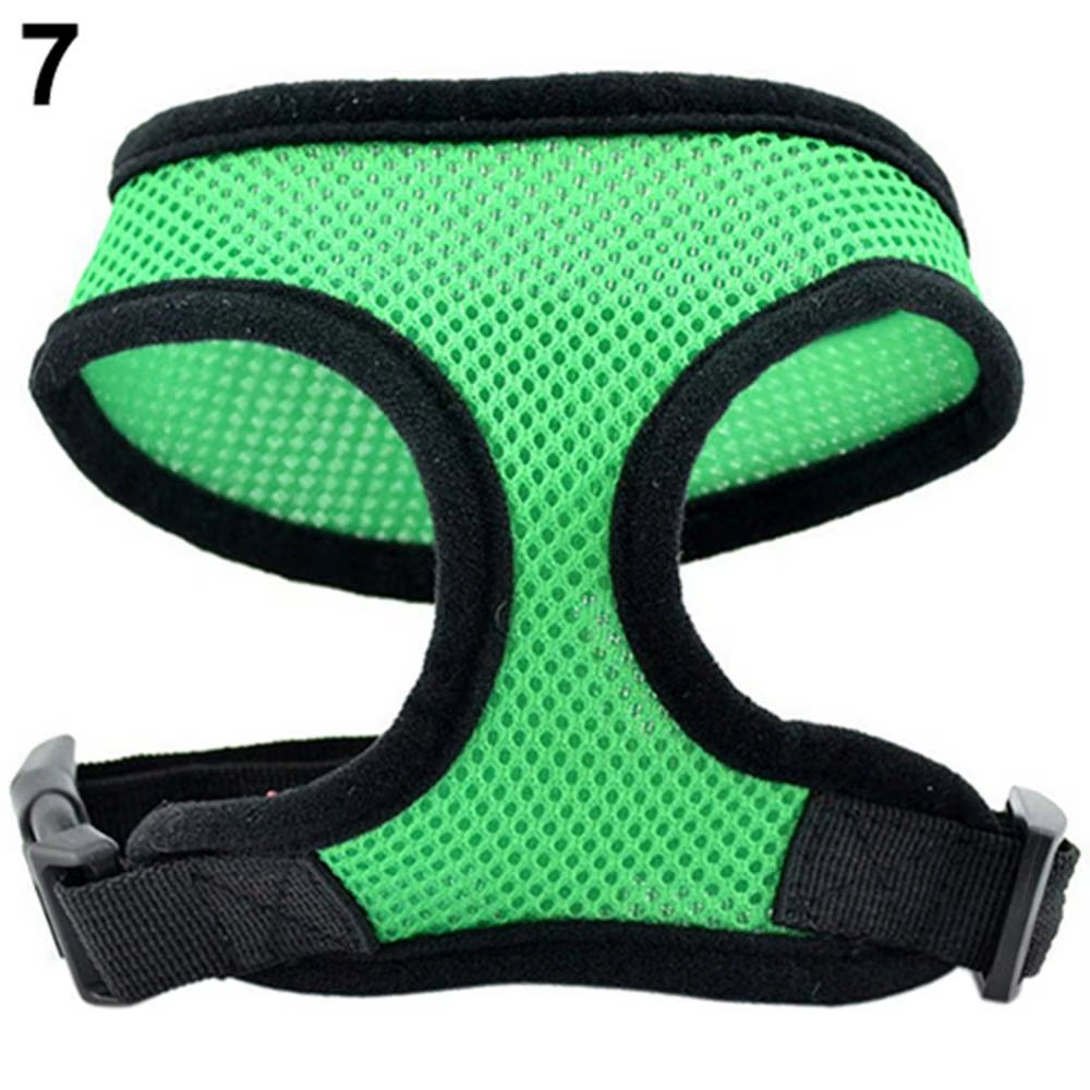 Breathable Small Pet Collar Mesh Dog Harness and Leash Set Cat Vest Harness for Chihuahua Puppy Pug Bulldog Cat Arnes Perro
