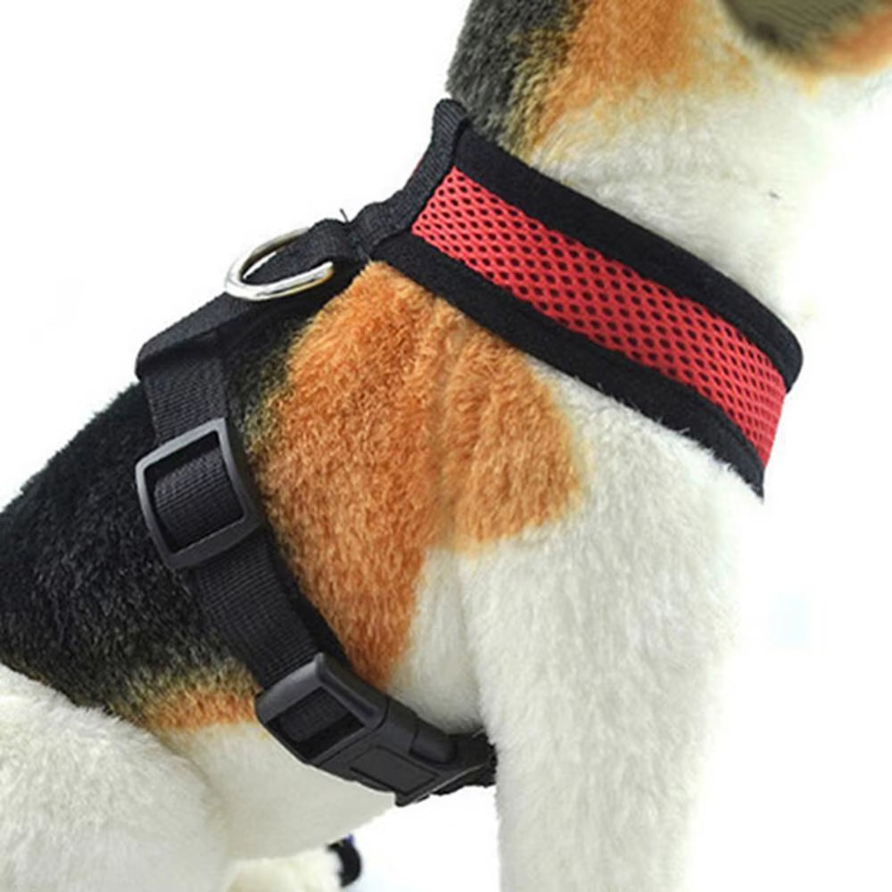 Breathable Small Pet Collar Mesh Dog Harness and Leash Set Cat Vest Harness for Chihuahua Puppy Pug Bulldog Cat Arnes Perro