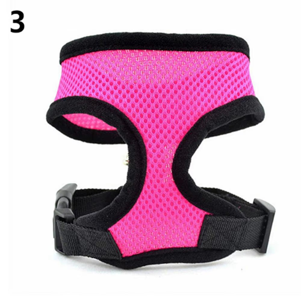 Breathable Small Pet Collar Mesh Dog Harness and Leash Set Cat Vest Harness for Chihuahua Puppy Pug Bulldog Cat Arnes Perro