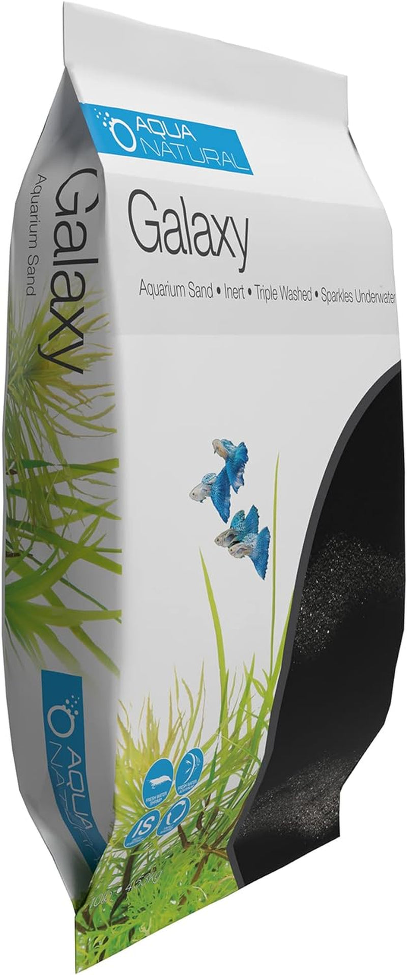 20Lb Black Sand Substrate for Aquascaping, Aquariums, Vivariums, Terrariums