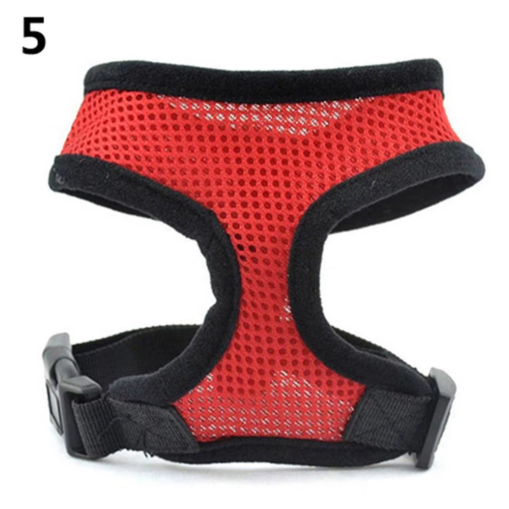 Breathable Small Pet Collar Mesh Dog Harness and Leash Set Cat Vest Harness for Chihuahua Puppy Pug Bulldog Cat Arnes Perro