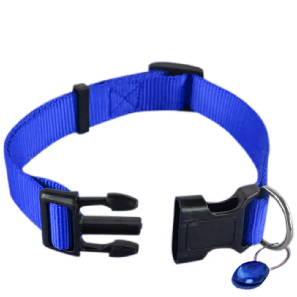 Adjustable Dog Puppy Cat Pet Safety Nylon Necklace Breakaway Quick Release Buckle Neck Collar Dog Supplies
