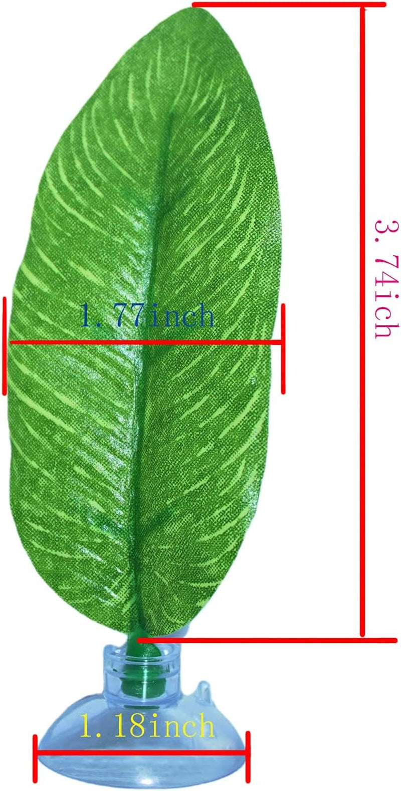 No Wire Betta Bed Leaf Hammock, Silk Betta Fish Leaf Hammocks Pad Lounger Toys Lightweight and Realistic Fish Hideout Plastic Aquarium Plants Accessories for Fish Tank Decorations (2Pcs), Green