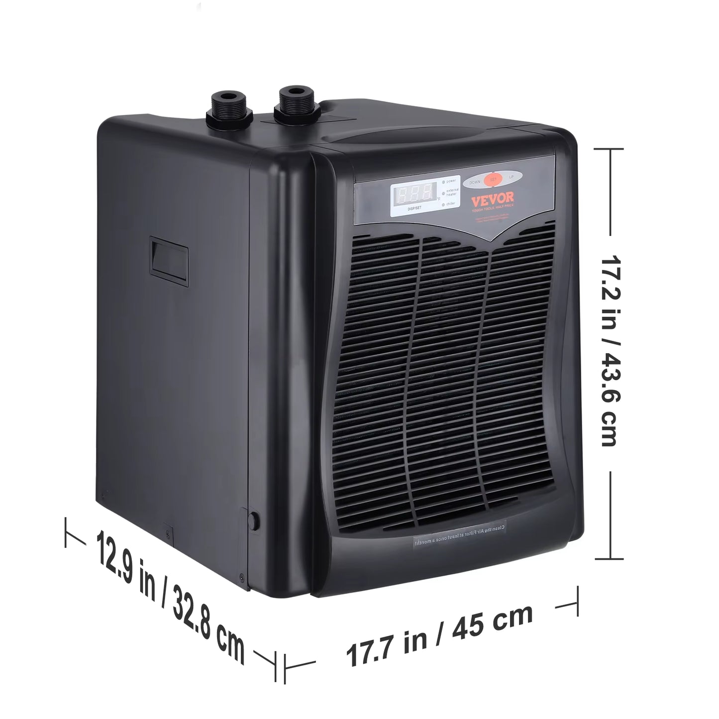 Aquarium Chiller 0.25/0.33/0.1/1.5HP Hydroponic Water Chiller Quiet Refrigeration Compressor for Fresh Water Fish Tank