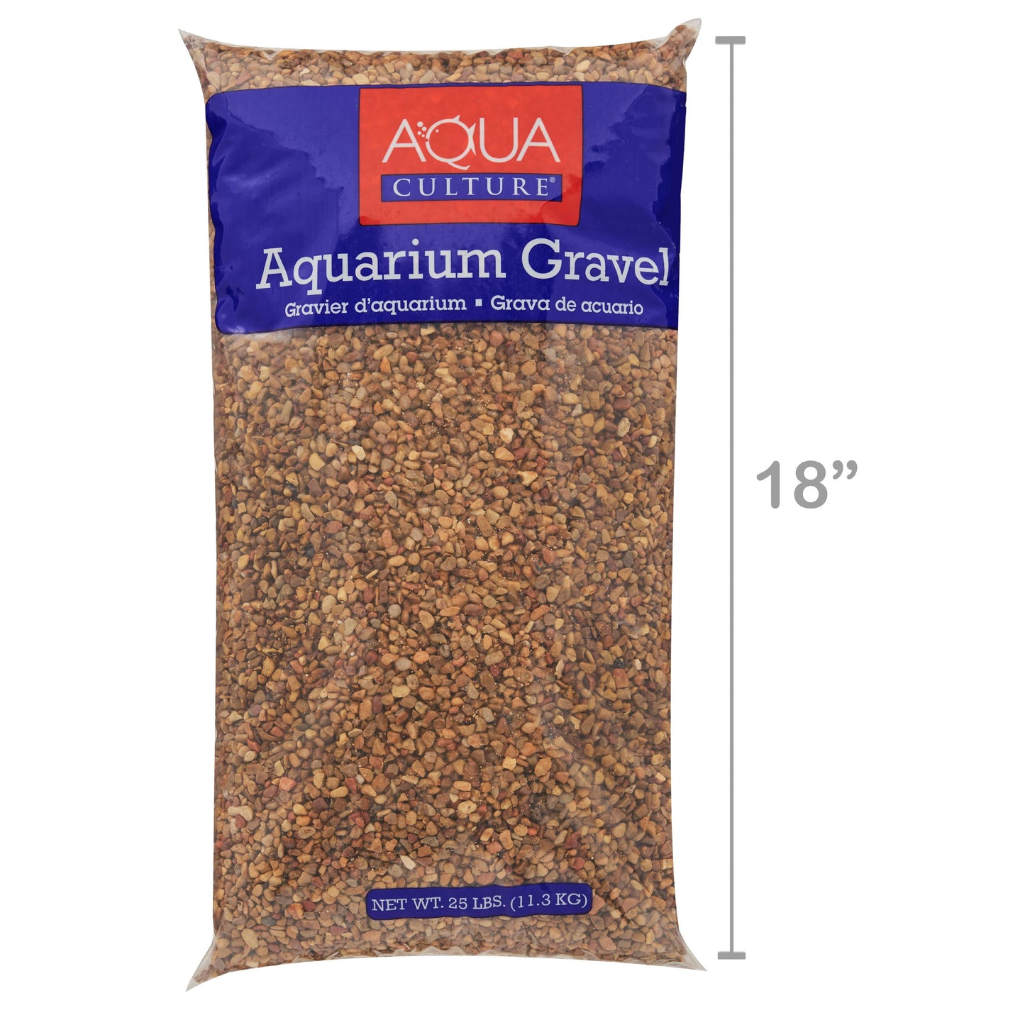 Fish Aquarium Gravel, Natural Multicolor, 25 Lb