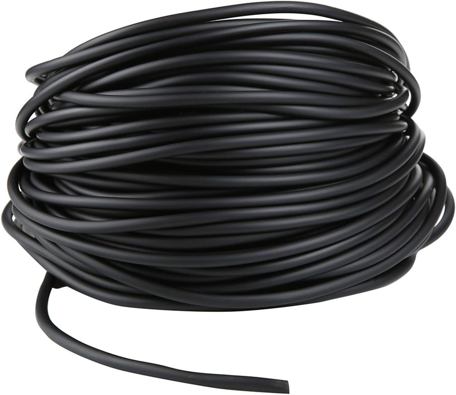 Aquarium 165 Feet Standard 3/16" Black Flexible Airline Tubing with Black Plastic Connectors for Fish Tank,Terrariums, and Hydroponics