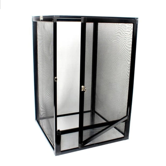 Reptile Terrarium Habitat Breeding Box Mini Transparent Reptiles Cage with Cover Nano Arboreal Tarantula Enclosure