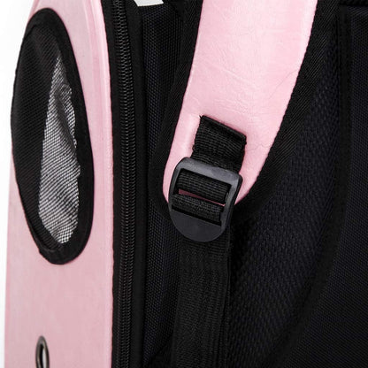 Pet Parrot Bird Small Dog Cats Carrier Backpack, Space Capsule Breathable Transparent Cover Backpack for Pets with 4 Colors Optional