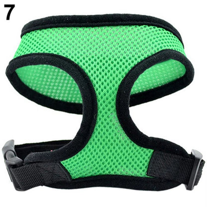 Breathable Small Pet Collar Mesh Dog Harness and Leash Set Cat Vest Harness for Chihuahua Puppy Pug Bulldog Cat Arnes Perro