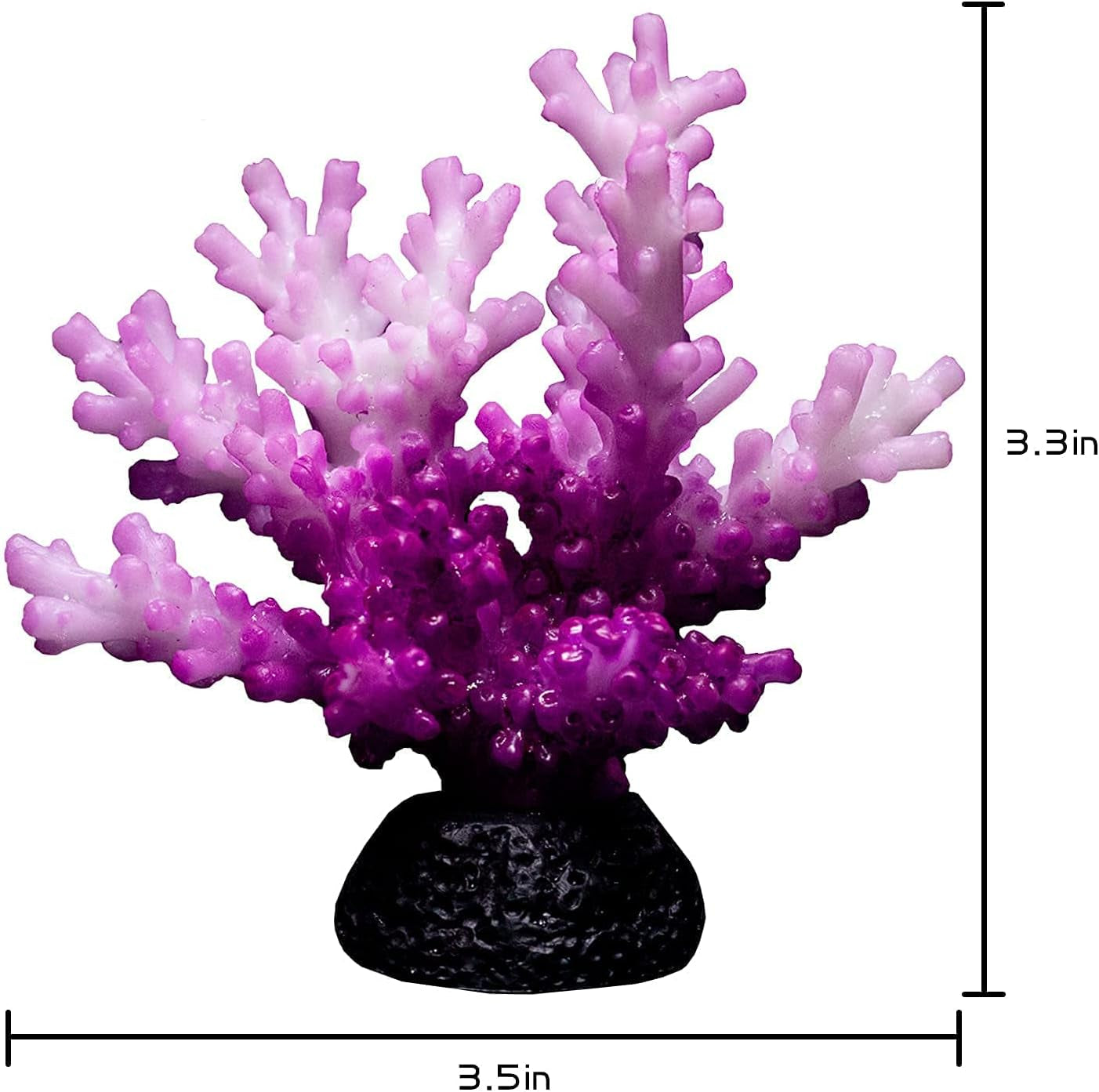 Aquarium Decorations: Glowing Coral Reef Decor Plants (Purple)