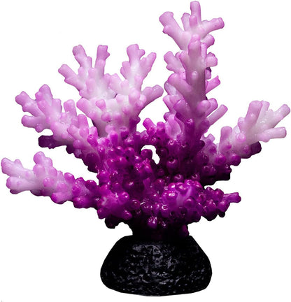 Aquarium Decorations: Glowing Coral Reef Decor Plants (Purple)