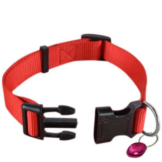 Adjustable Dog Puppy Cat Pet Safety Nylon Necklace Breakaway Quick Release Buckle Neck Collar Dog Supplies