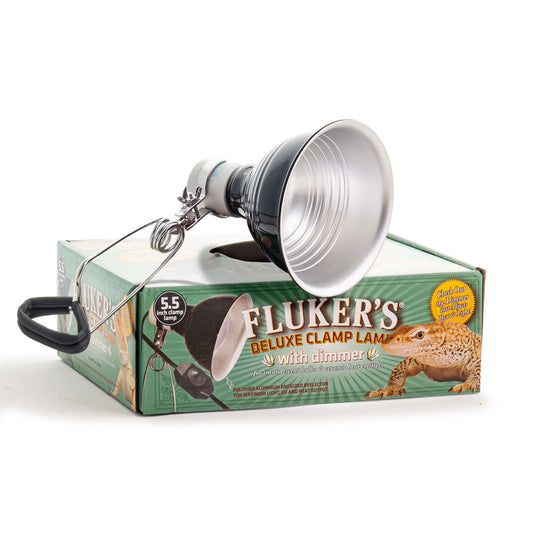 Repta-Clamp Lamp for Reptiles, UL/CUL Approved with Dimmable Switch, Heavy Duty Clamp Lamp 5.5"