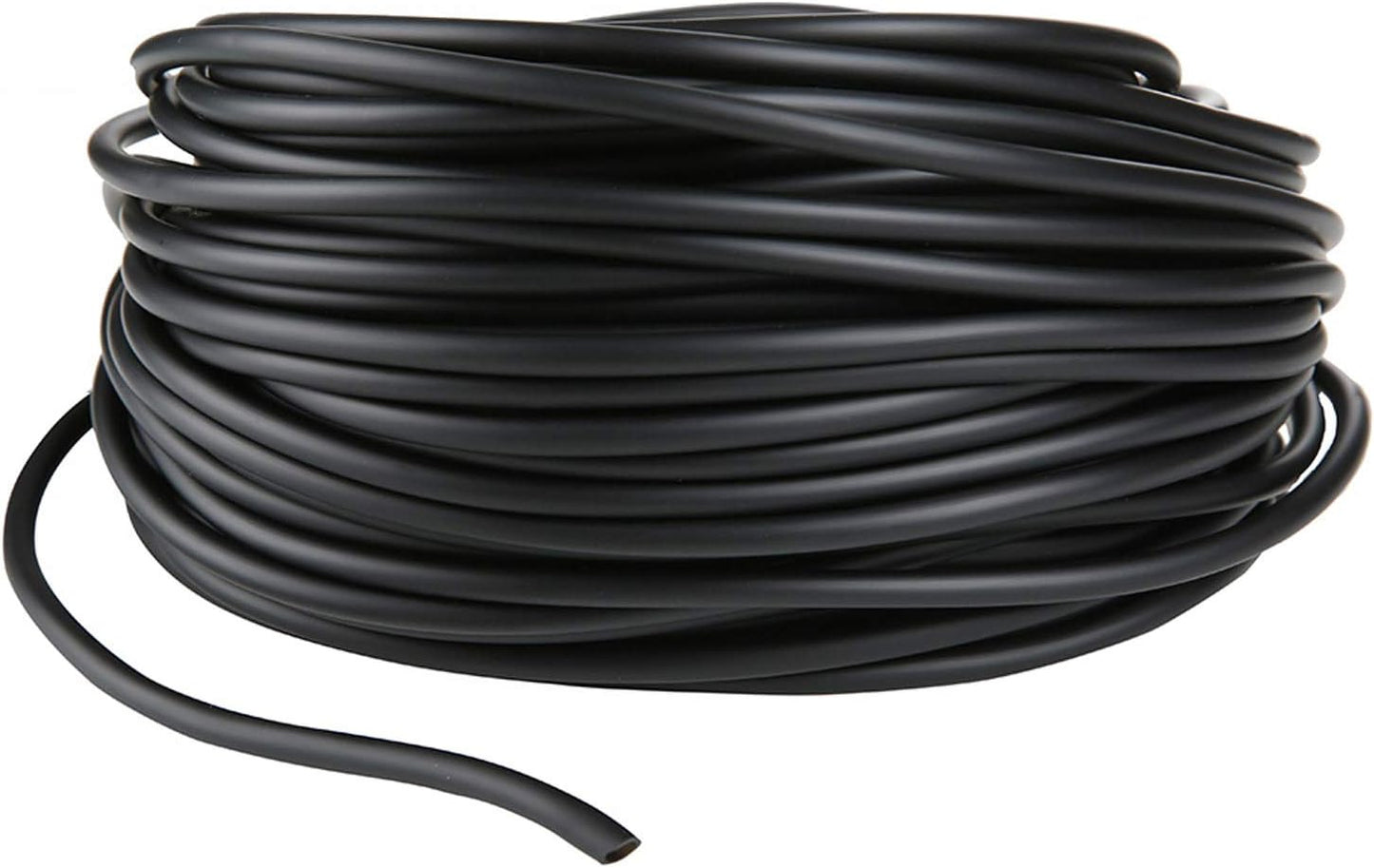 Aquarium 100 Feet Standard 3/16" Black Flexible Airline Tubing with Black Plastic Connectors for Fish Tank,Terrariums, and Hydroponics