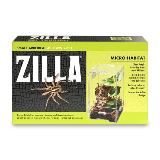 Micro Habitat Reptile Terrariums with Locking Latch Arboreal, Small Acrylic