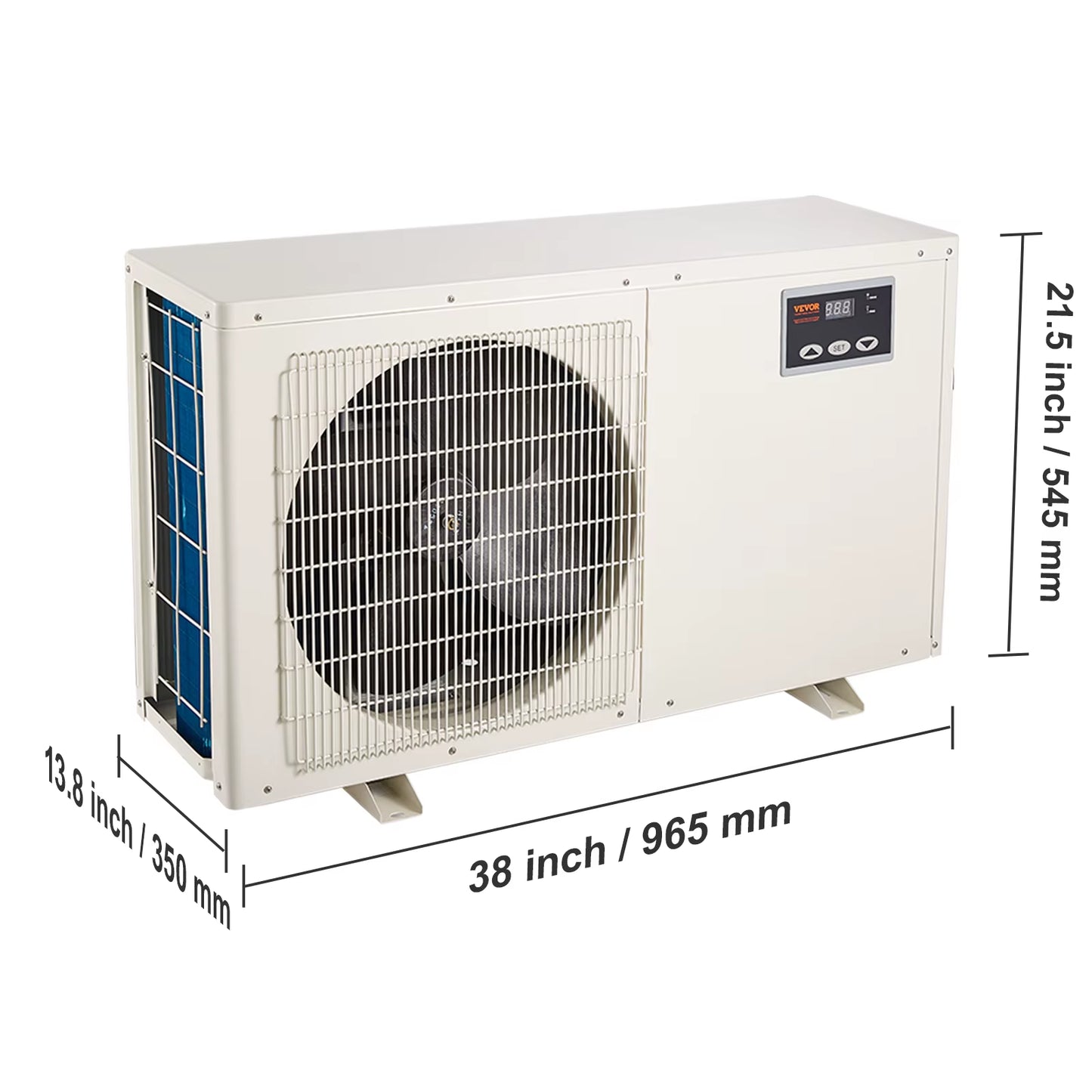 Aquarium Chiller 0.25/0.33/0.1/1.5HP Hydroponic Water Chiller Quiet Refrigeration Compressor for Fresh Water Fish Tank