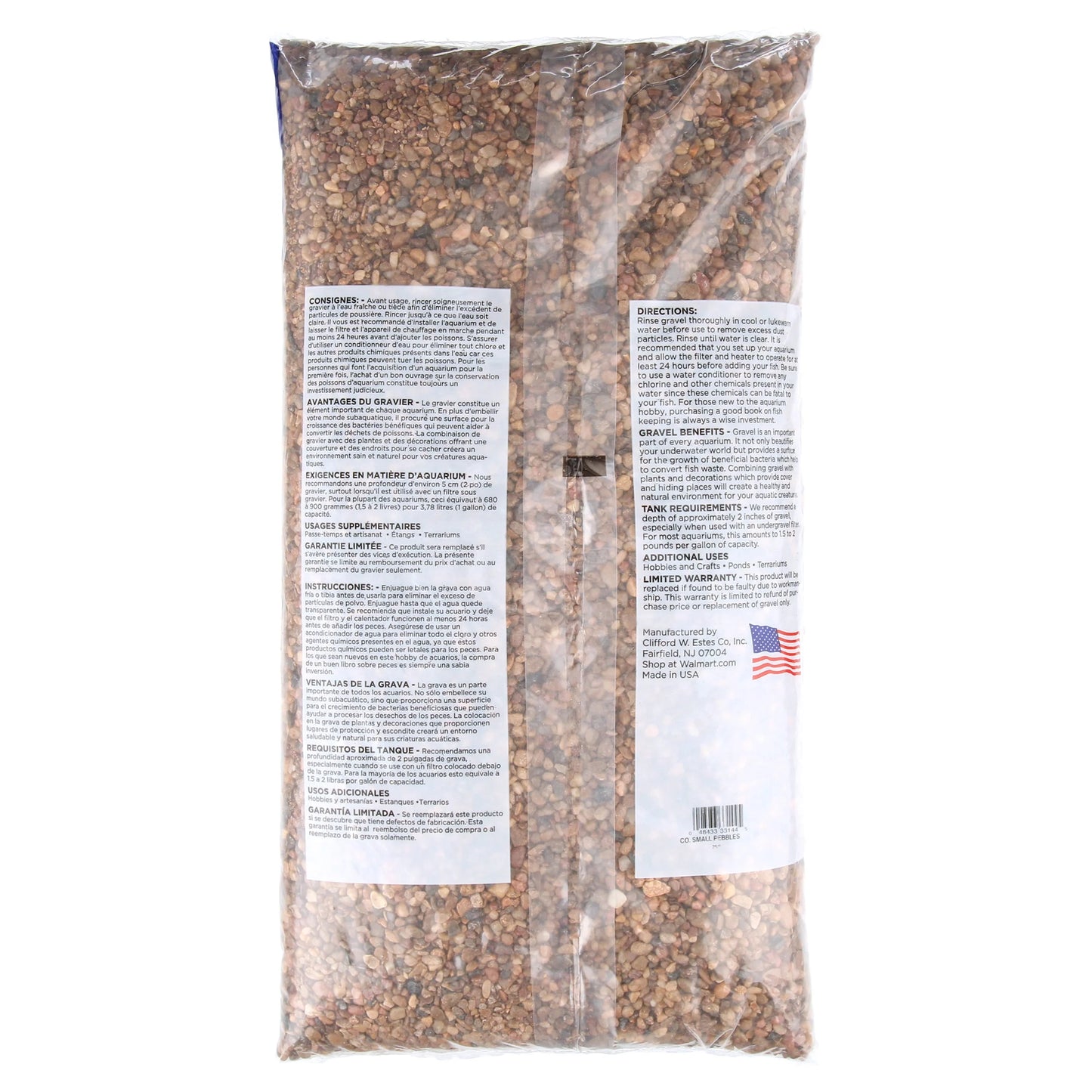Fish Aquarium Gravel, Natural Multicolor, 25 Lb