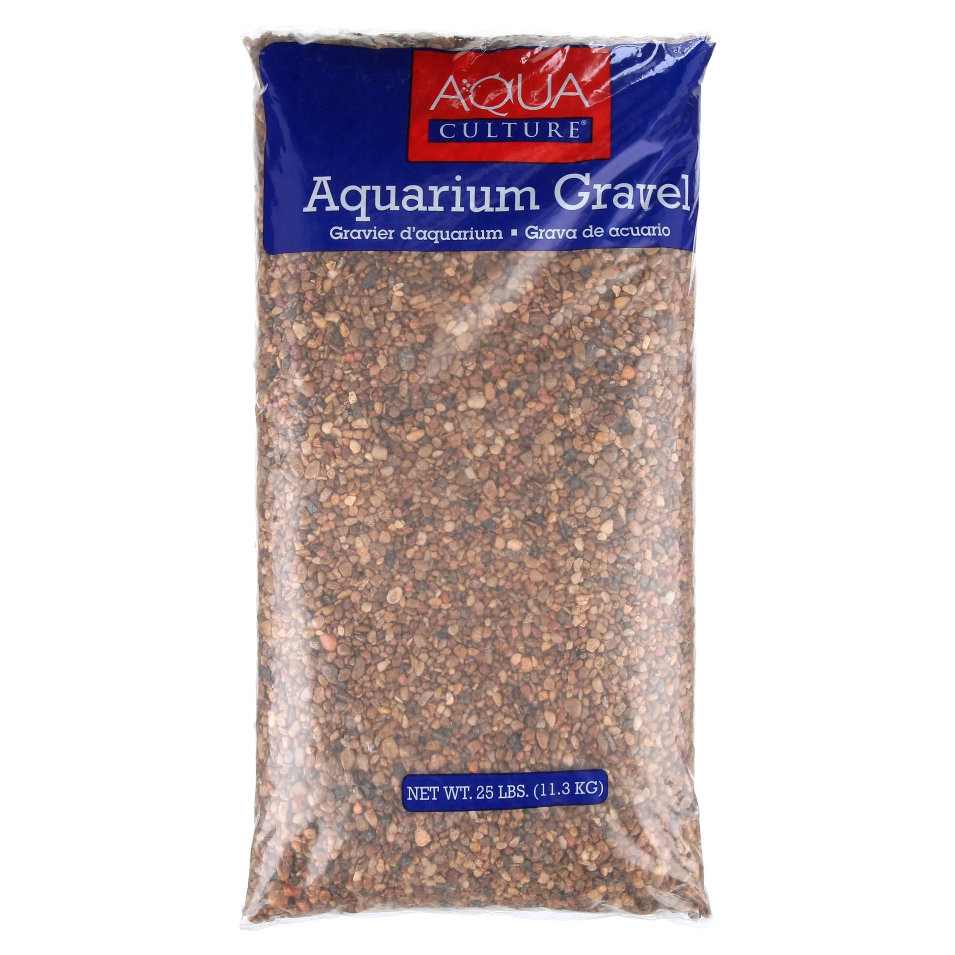 Fish Aquarium Gravel, Natural Multicolor, 25 Lb