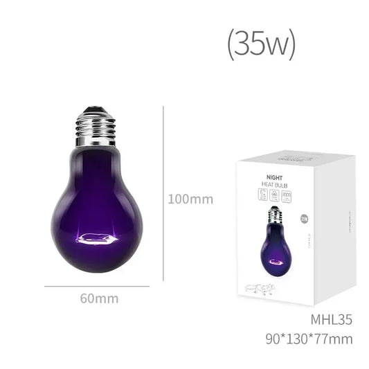 UVA+UVB Reptile Heating Lamp Turtle Basking UV Light Bulbs 35W-100W Snake Lizards Terrarium Temperature Controller Accessories