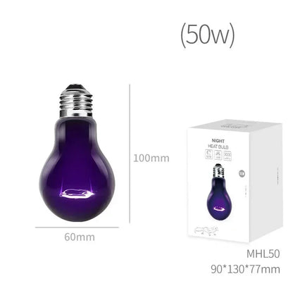 UVA+UVB Reptile Heating Lamp Turtle Basking UV Light Bulbs 35W-100W Snake Lizards Terrarium Temperature Controller Accessories
