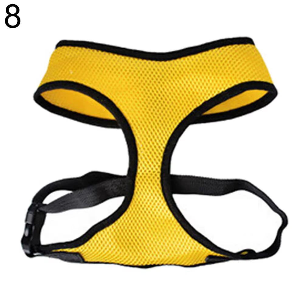 Breathable Small Pet Collar Mesh Dog Harness and Leash Set Cat Vest Harness for Chihuahua Puppy Pug Bulldog Cat Arnes Perro
