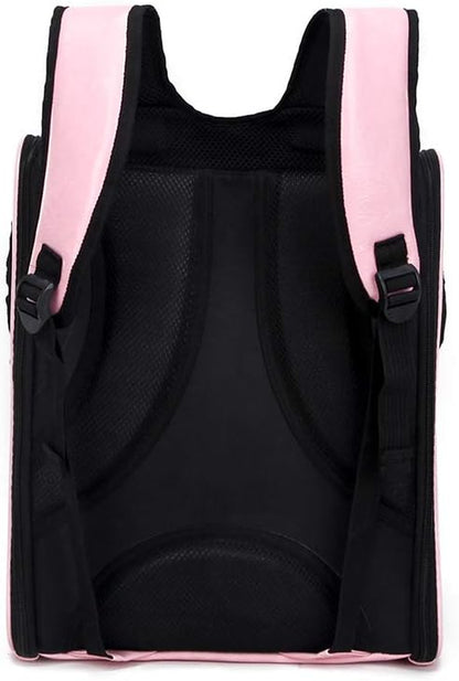 Pet Parrot Bird Small Dog Cats Carrier Backpack, Space Capsule Breathable Transparent Cover Backpack for Pets with 4 Colors Optional
